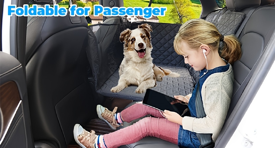 ARRANUI Extension de siège arrière pour chiens – Plateforme de pont de siège  arrière pour chien – Protection de siège robuste avec barrière et poche de  rangement – pour voiture, SUV, camion –