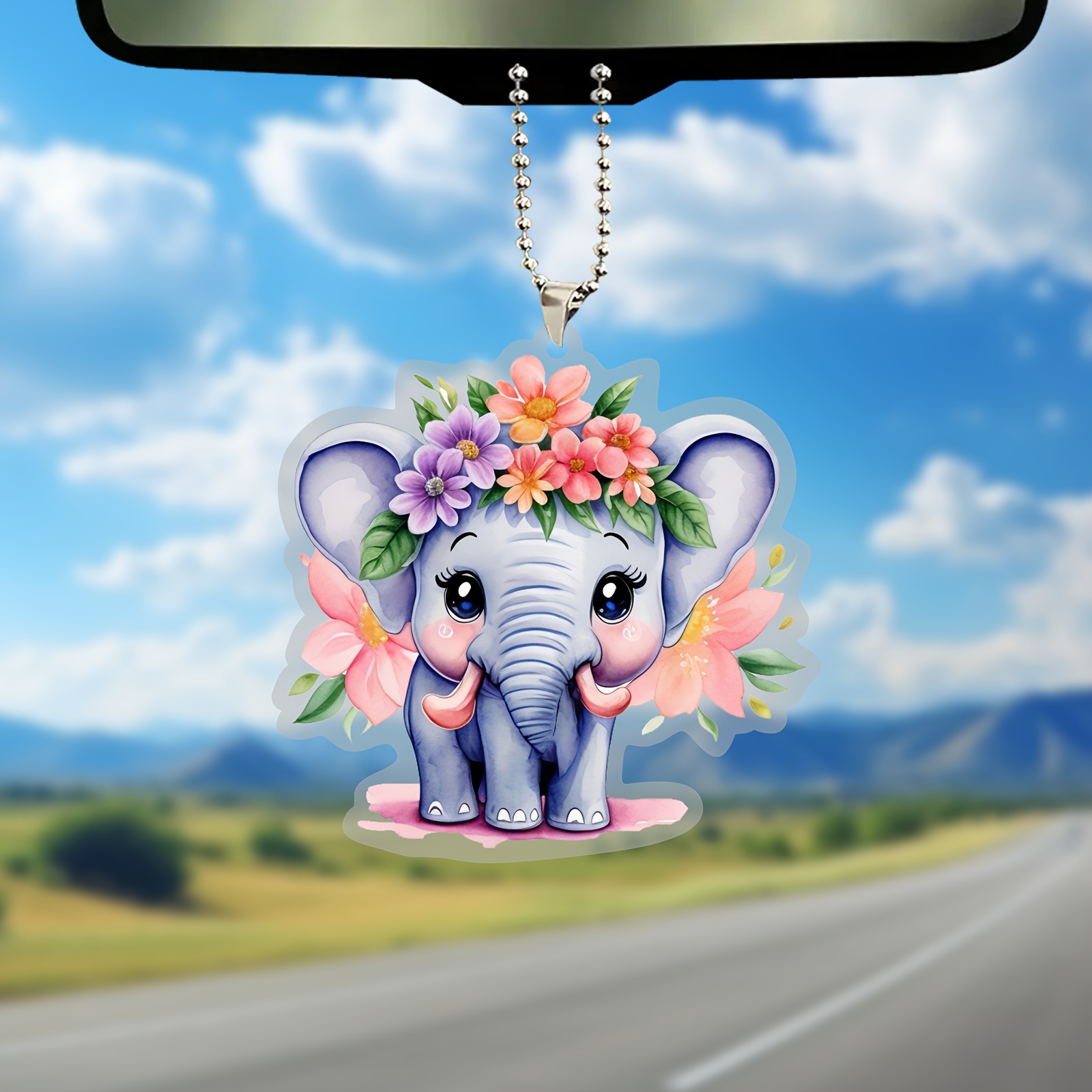 Elephant on sale car charm