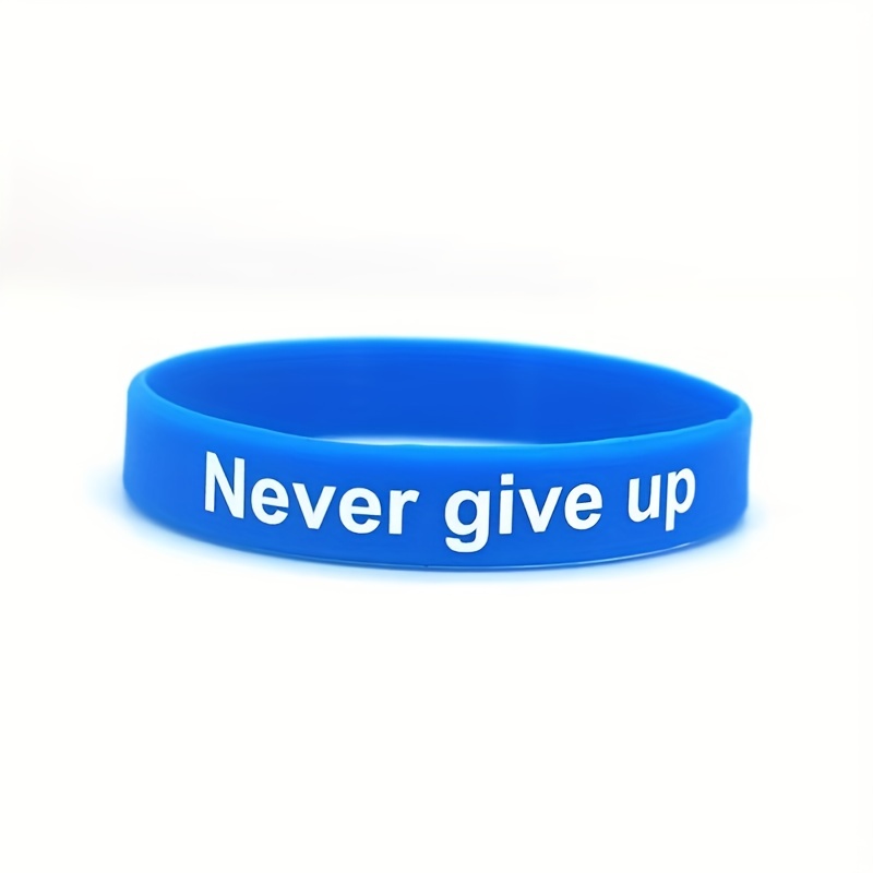 1pc, 6 Styles New Challenge Inspirational Language Encouragement and Inspiration Quote Be Strong Colorful Silicone Bracelet Motivative Gifts Party