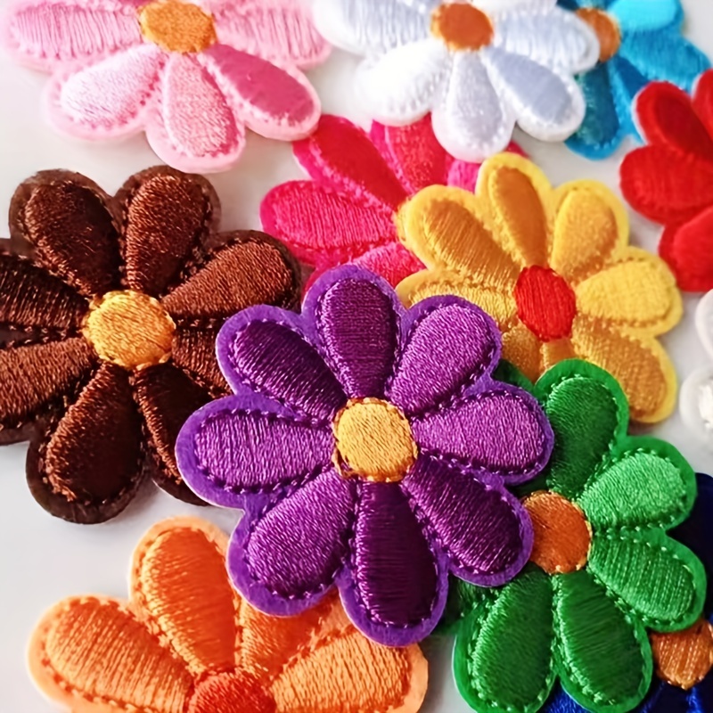5pcs Small Floral Decorative Sewing Patches Suitable For Daily Clothes  Decoration