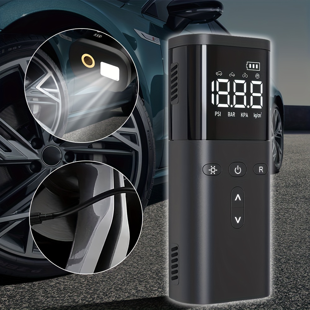 Portable Air Compressor: 150psi Cordless Car Tire Inflator - Temu