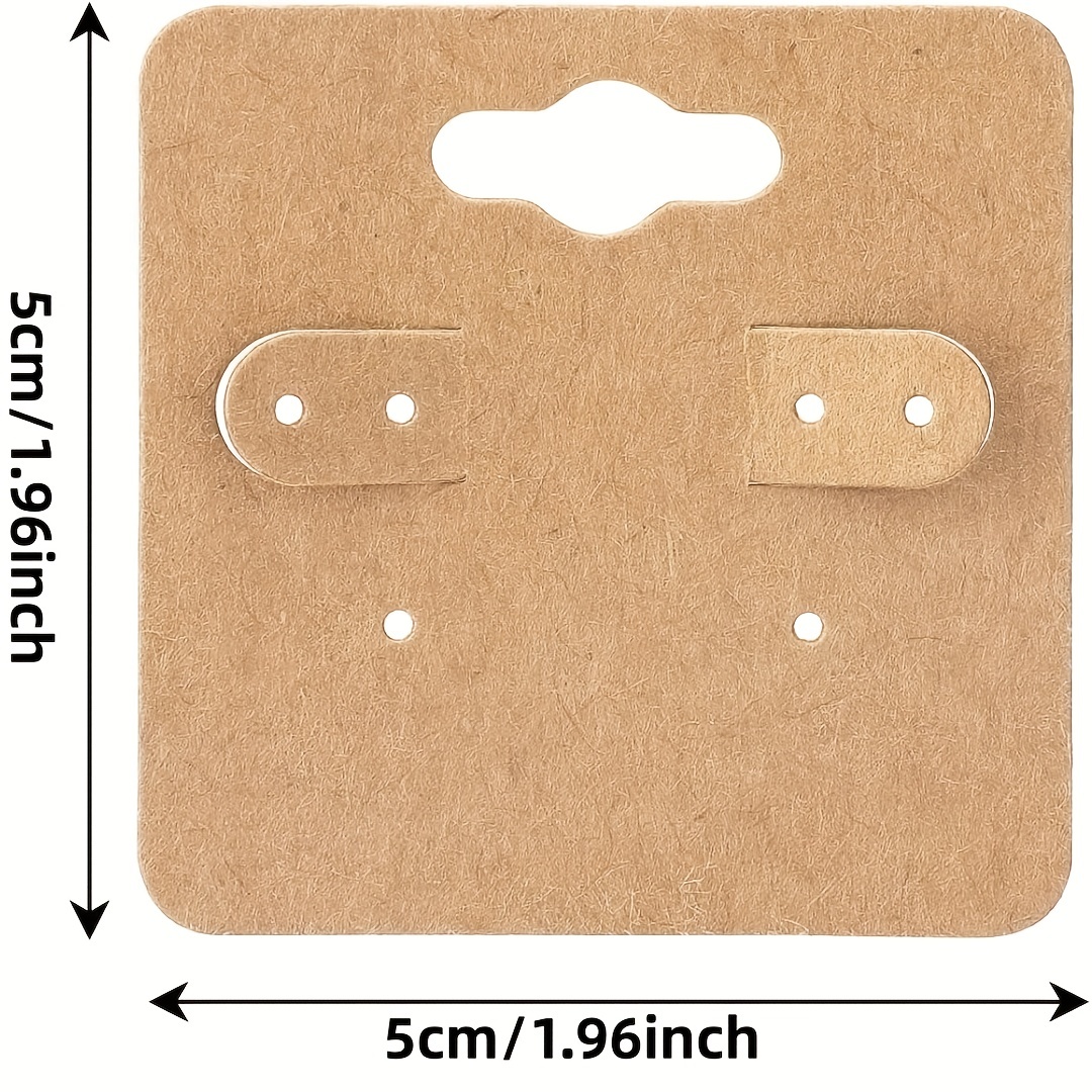 6 hole Earring Display Card Blank Paper Holder Card - Temu