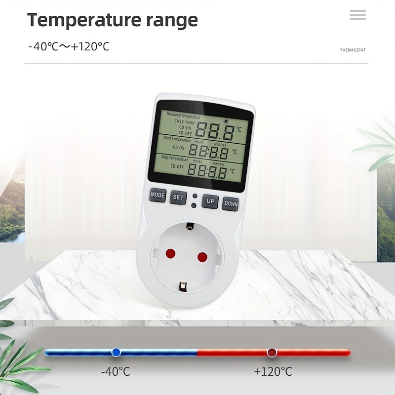 W3230 Mini digitaler Temperaturregler 12v 24v 220v Thermostatregler Heizung  Kühlsteuerung Thermoregler mit Sensor