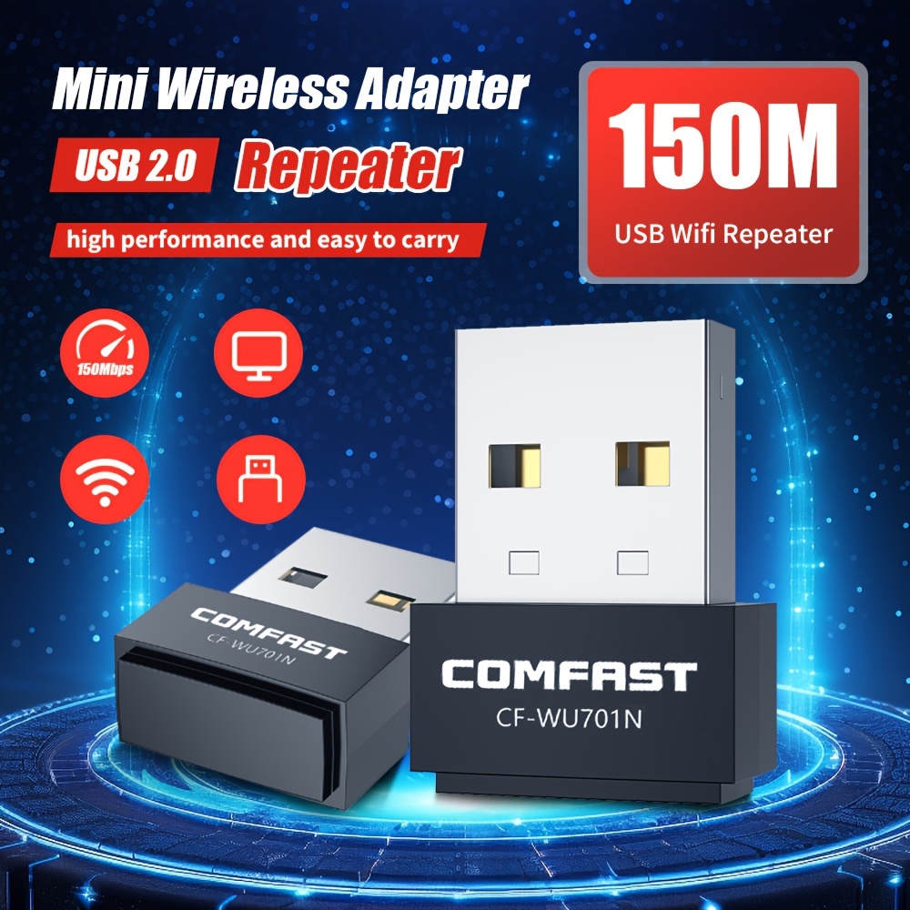 Adaptador WiFi USB inalámbrico para PC - 1300 Mbps antenas duales 5Dbi  5G/2.4G Adaptador WiFi para PC de escritorio portátil