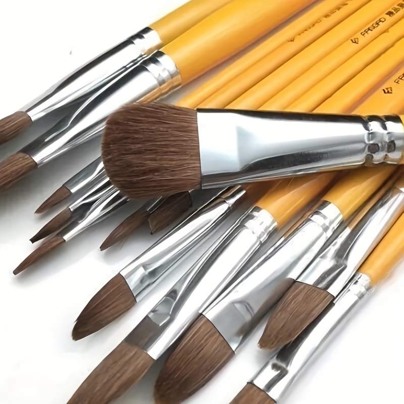 Paint Brushes For Oil Painting And Watercolor Professional - Temu