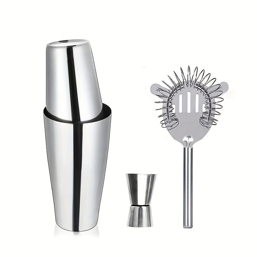 5pc Cocktail Shaker Set with Two Martini Glasses