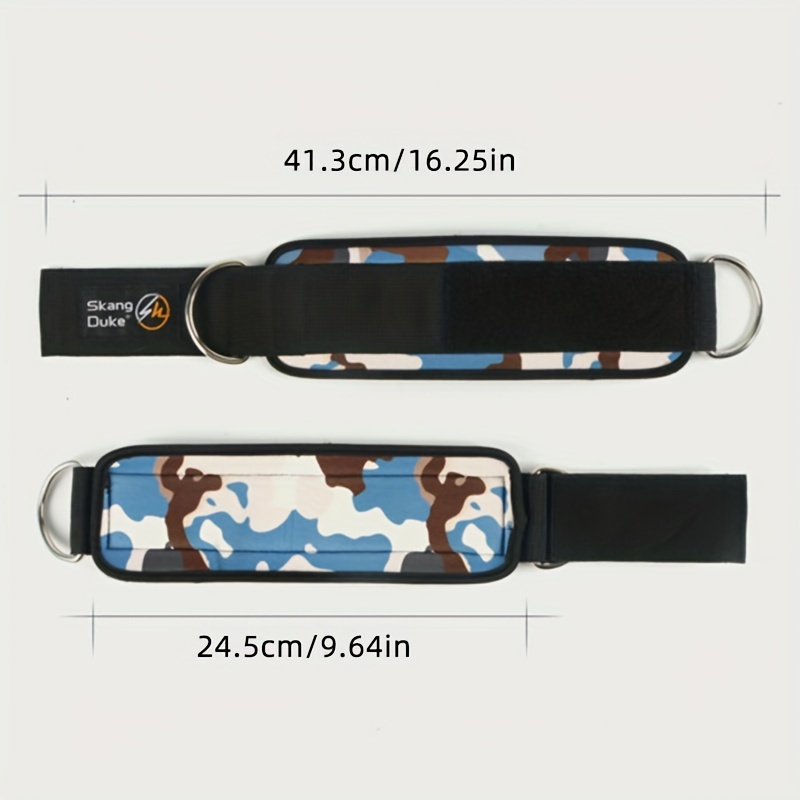 [1pc Neoprene Ankle Cuff Support] 1pc SKDK Adjustable Neoprene Ankle Cuff Support - Synthetic Rubber Ankle Brace for Weightlifting, Fitness & Workout Leg Extension - Universal Fit