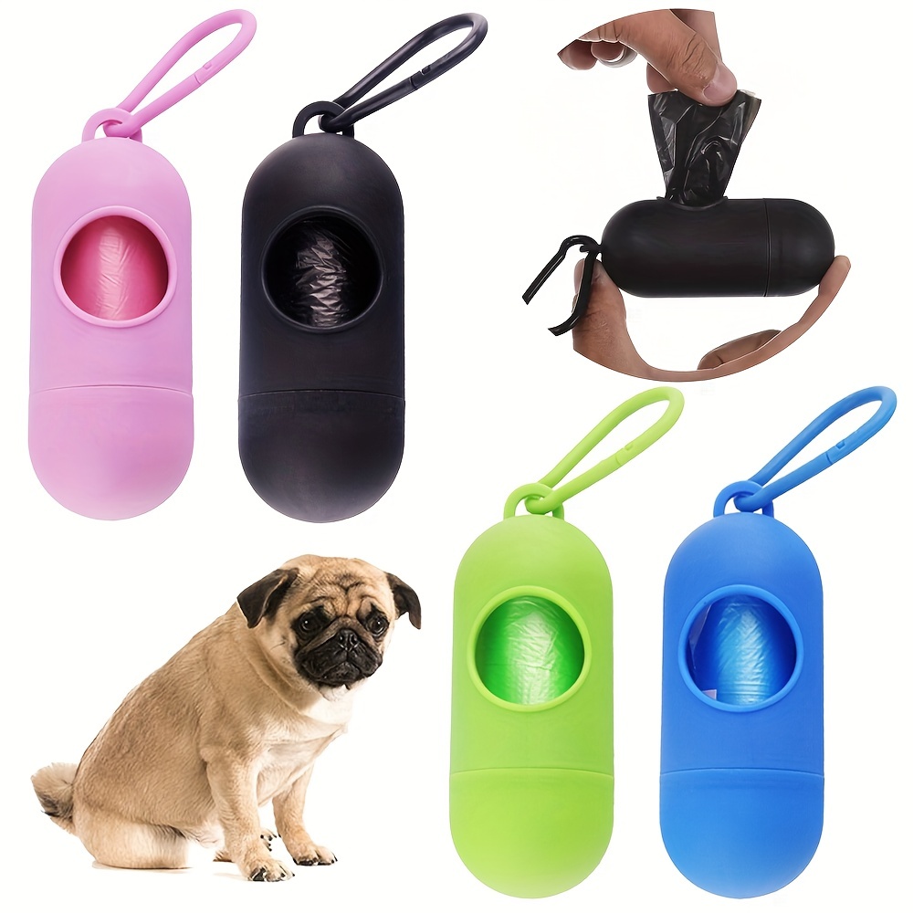 20 Rolls Pet Dog Waste Bags Plastic Thick and Strong Dog Poop Bags Trash  Cleaning Bag with Bone Shape Bag Dispenser Holder(Pink)