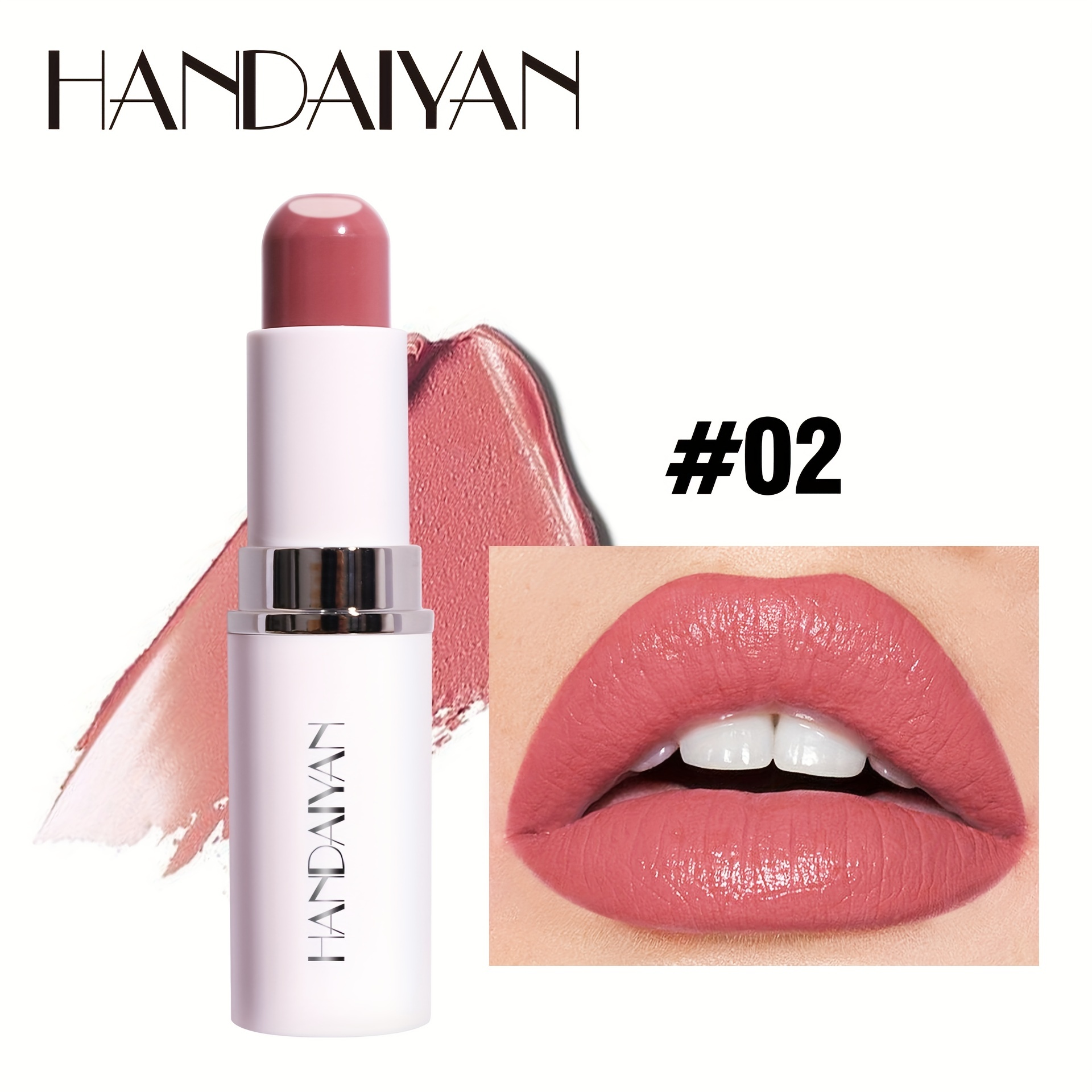 2-in-1 Sandwich Lipstick Matte Moisturizing Long Lasting Waterproof Non Smudge