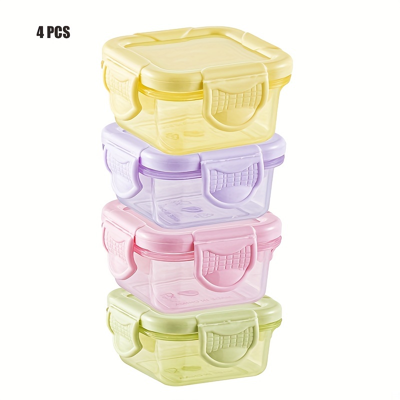 Food Storage Container Small Plastic Moisture-proof Containers Mini Kitchen  Storage Box with Leakproof Lid Kitchen Accessories - AliExpress