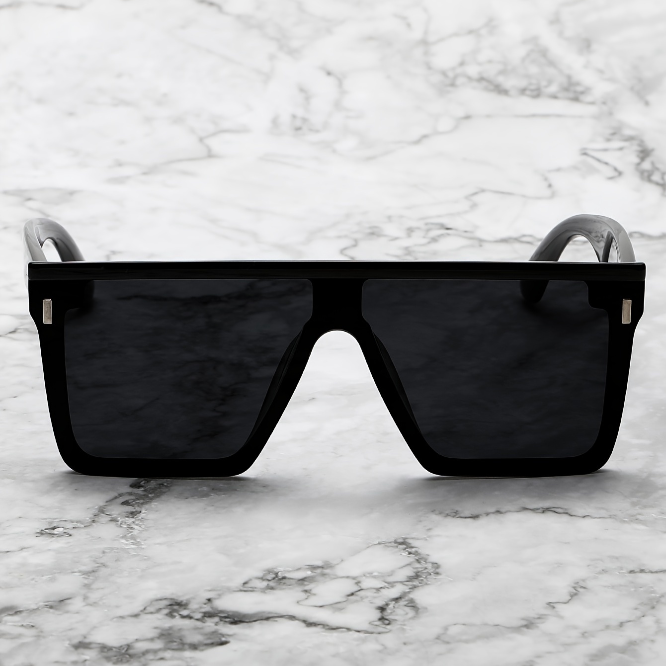 Mens Full Oversized Flat Frame Square Sunglasses Ideal Choice For