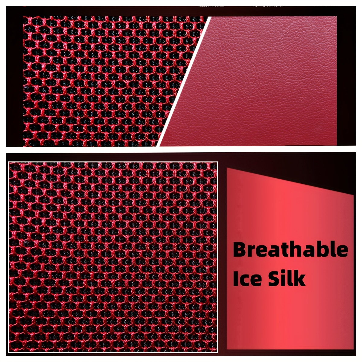 5 seat Ice Silk Summer Car Seat Covers: Breathable Comfort - Temu