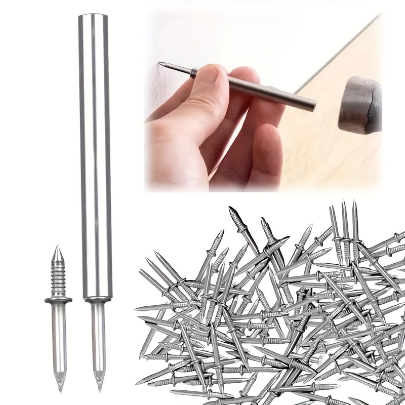  100pcs Finishing Nails Hand-Drive Hardware Carbon Steel Nail  25mm 1-inches : Industrial & Scientific