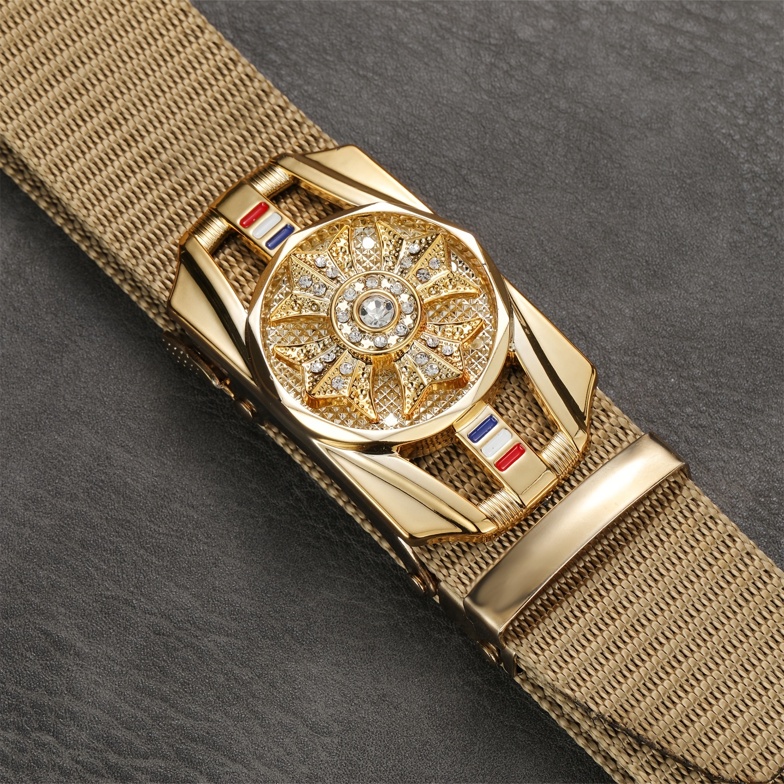 1pc mens fashion simple automatic belt details 0