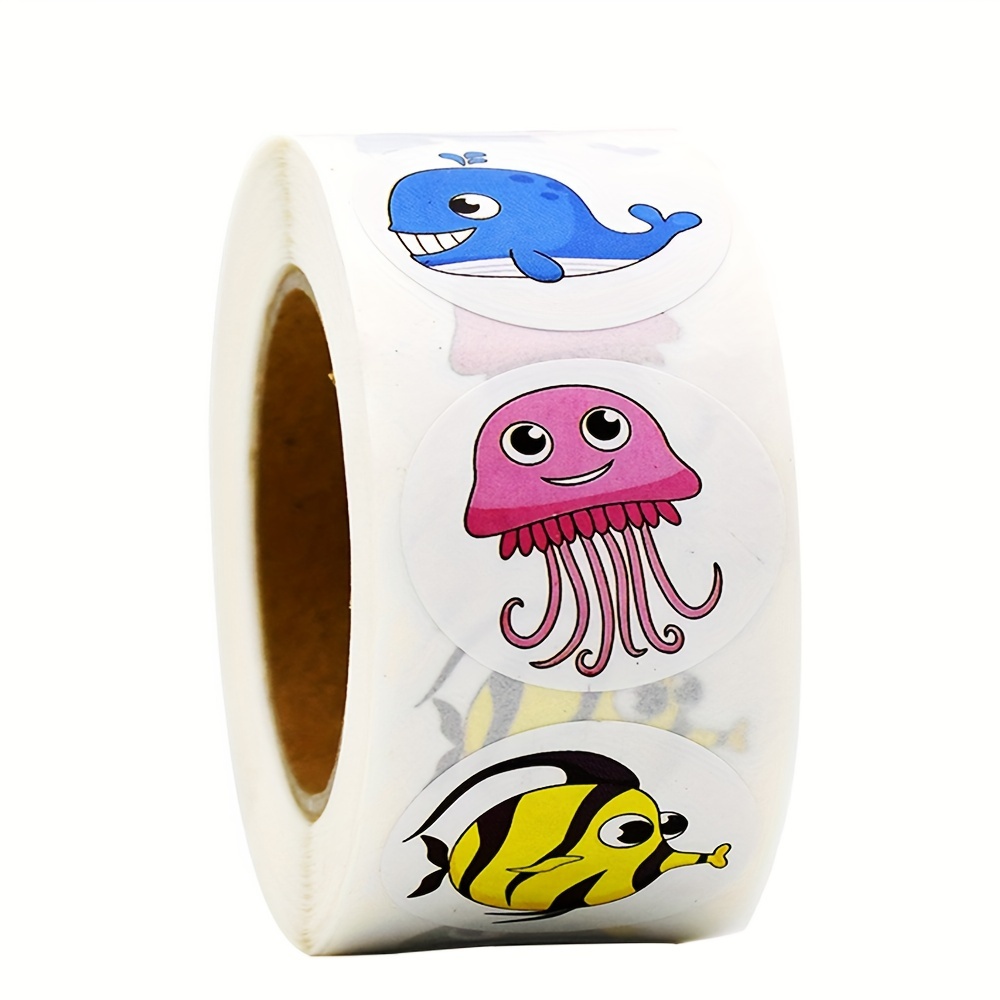 Sea Fish Theme Waterproof Stickers Stickers Rolls Self - Temu