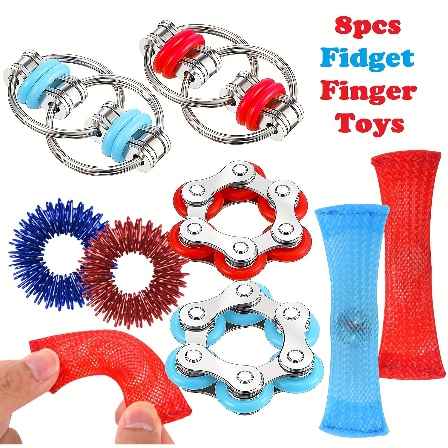 Fidget sensory toy stress anxiety relief autism toys set push kit