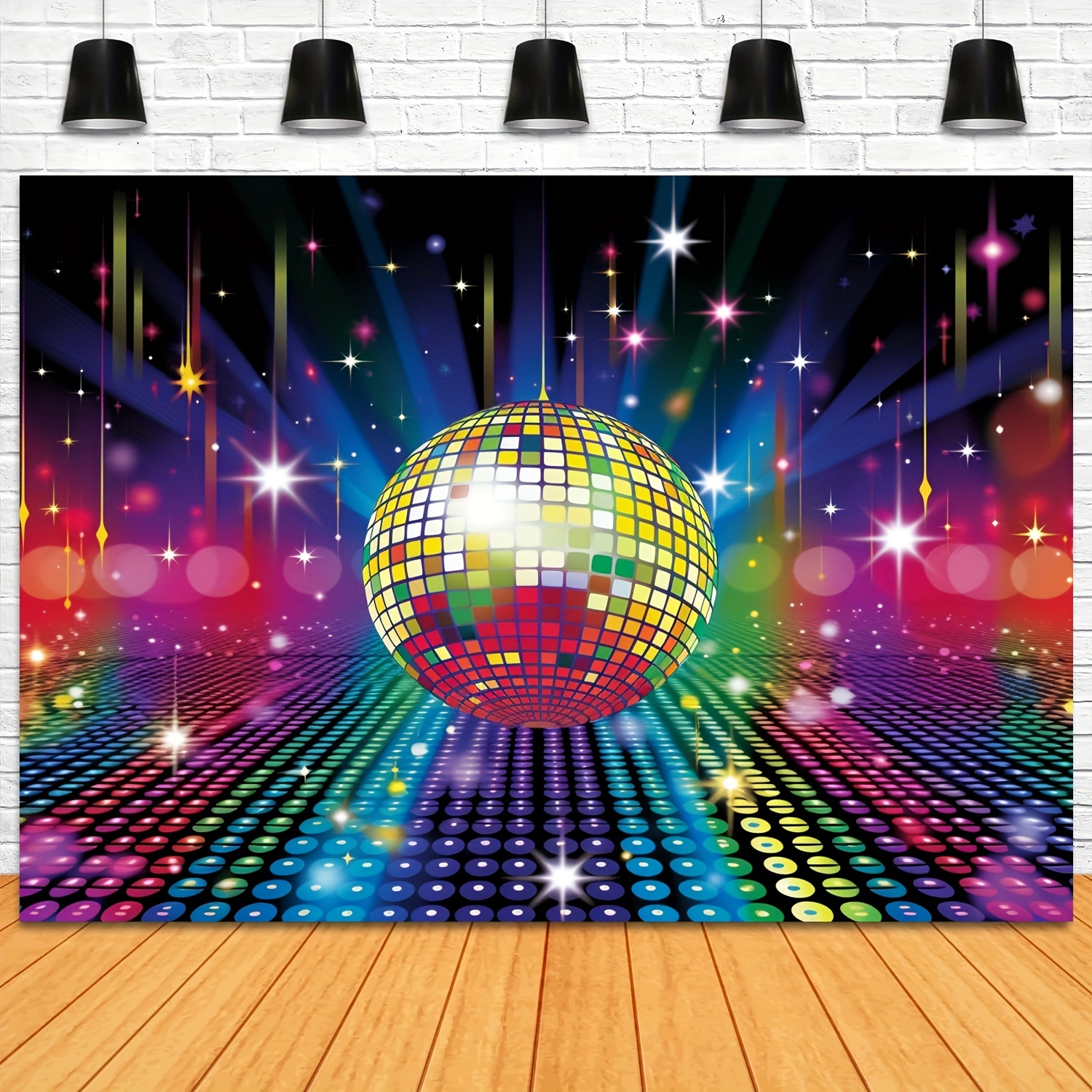 Discos Ball Backdrops Photography Dreamy Colorful Light - Temu