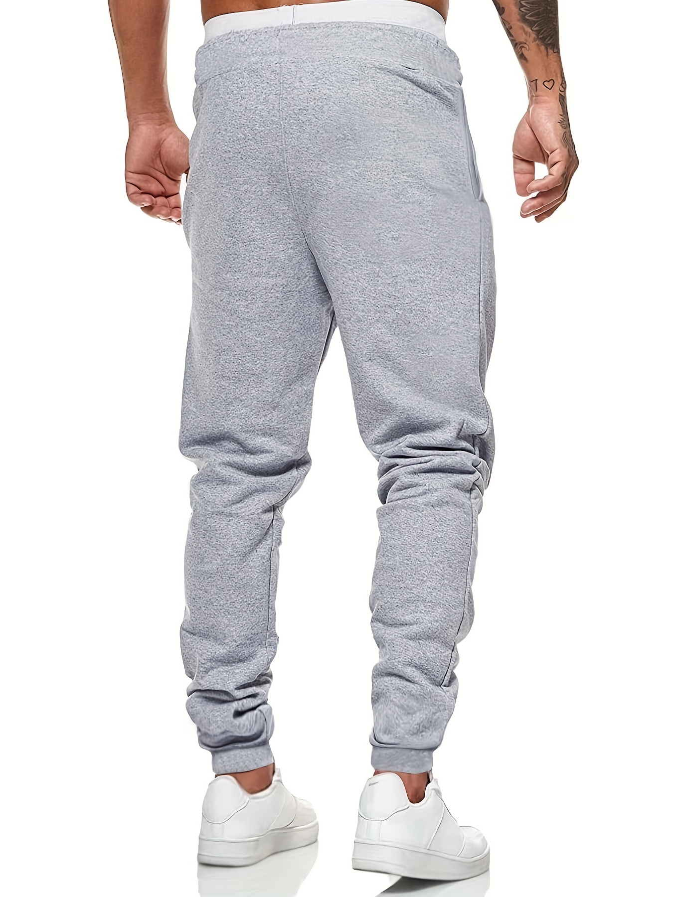 Ghost Print Men's Drawstring Sweatpants Pocket Casual Jogger Pants