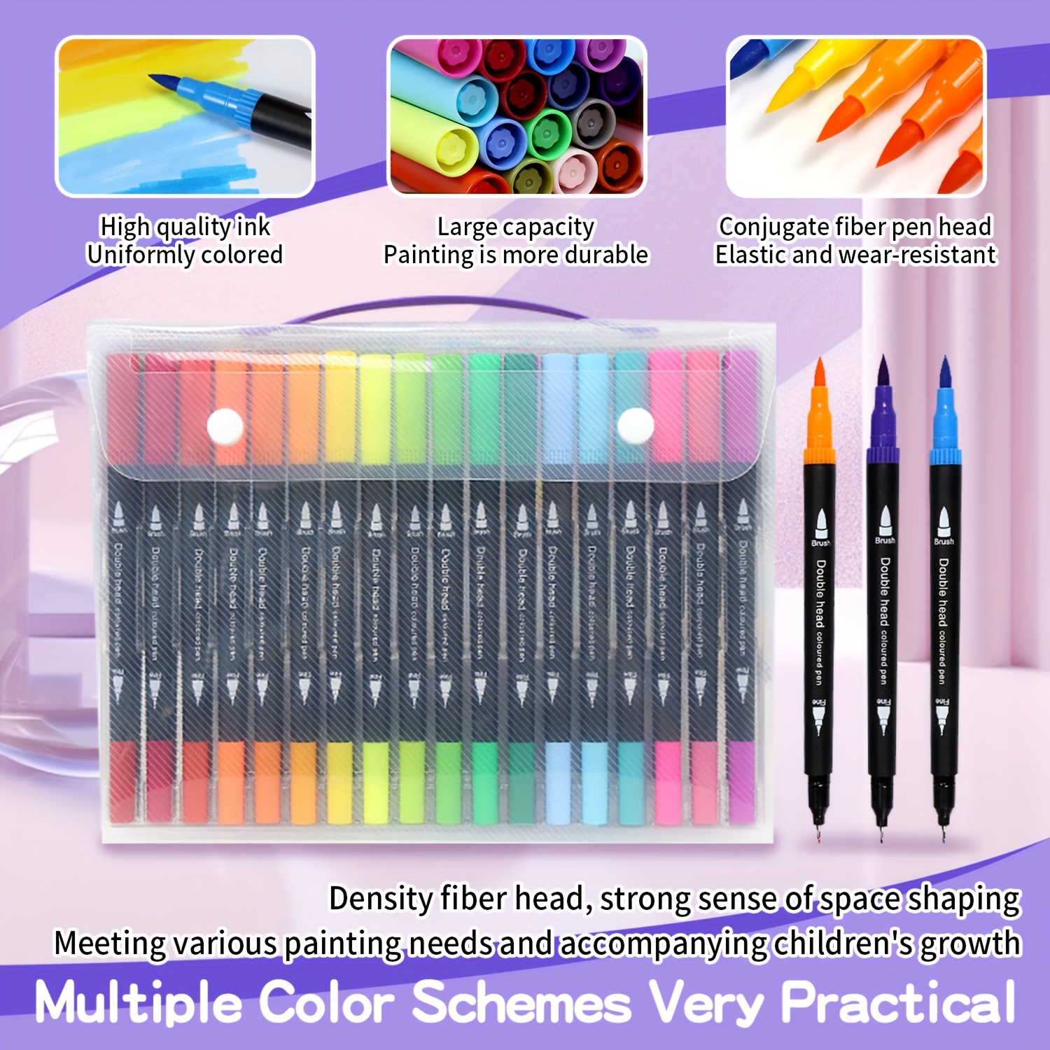 Double Head Watercolor Pen Washable