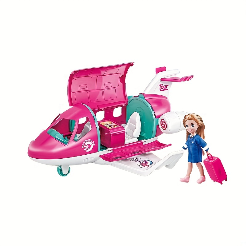 Fashion Doll Airplane Accessories Dream Vehicle Trip Pilot - Temu