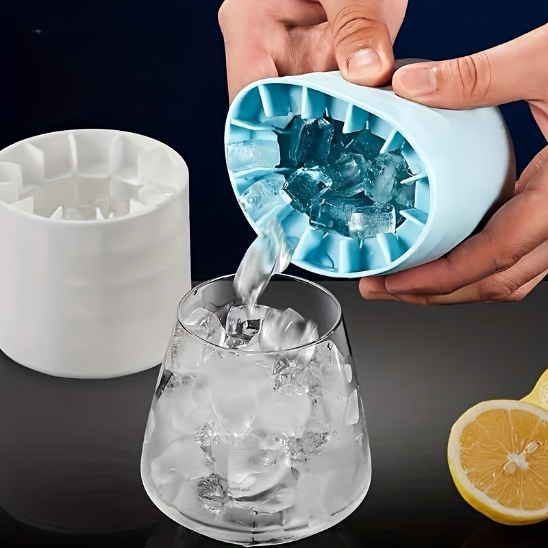 Moule à glaçon en silicone pliant 2 en 1, glaçon flexible à dégagement  facile, pour whisky cocktail glacé