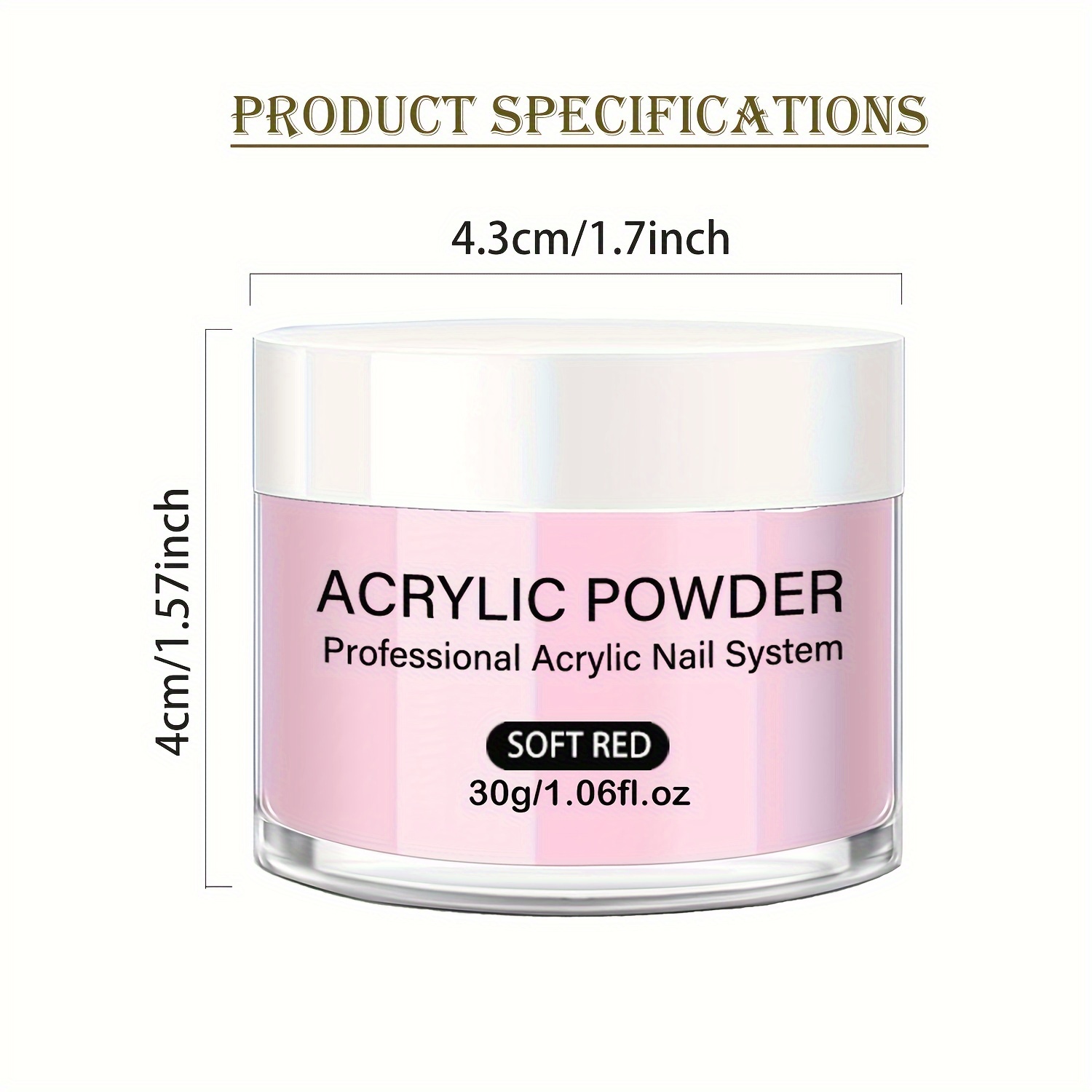  Saviland Pink Acrylic Powder - 30g Professional Colored Acrylic  Nail Powder for Acrylic Nails Extension, 3D Nail Art Acrylic Polymer  Powder, No Need Nail Lamp : Beauty & Personal Care