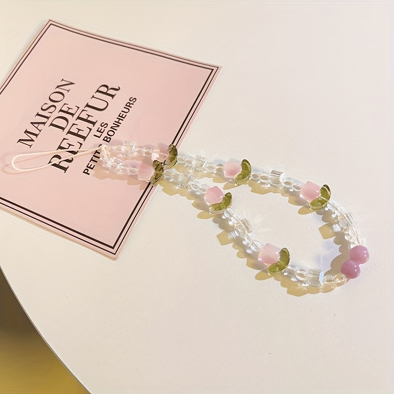 Colorful Tulip Acrylic Hand String Bracelet, Elastic Rope Bracelet - Temu