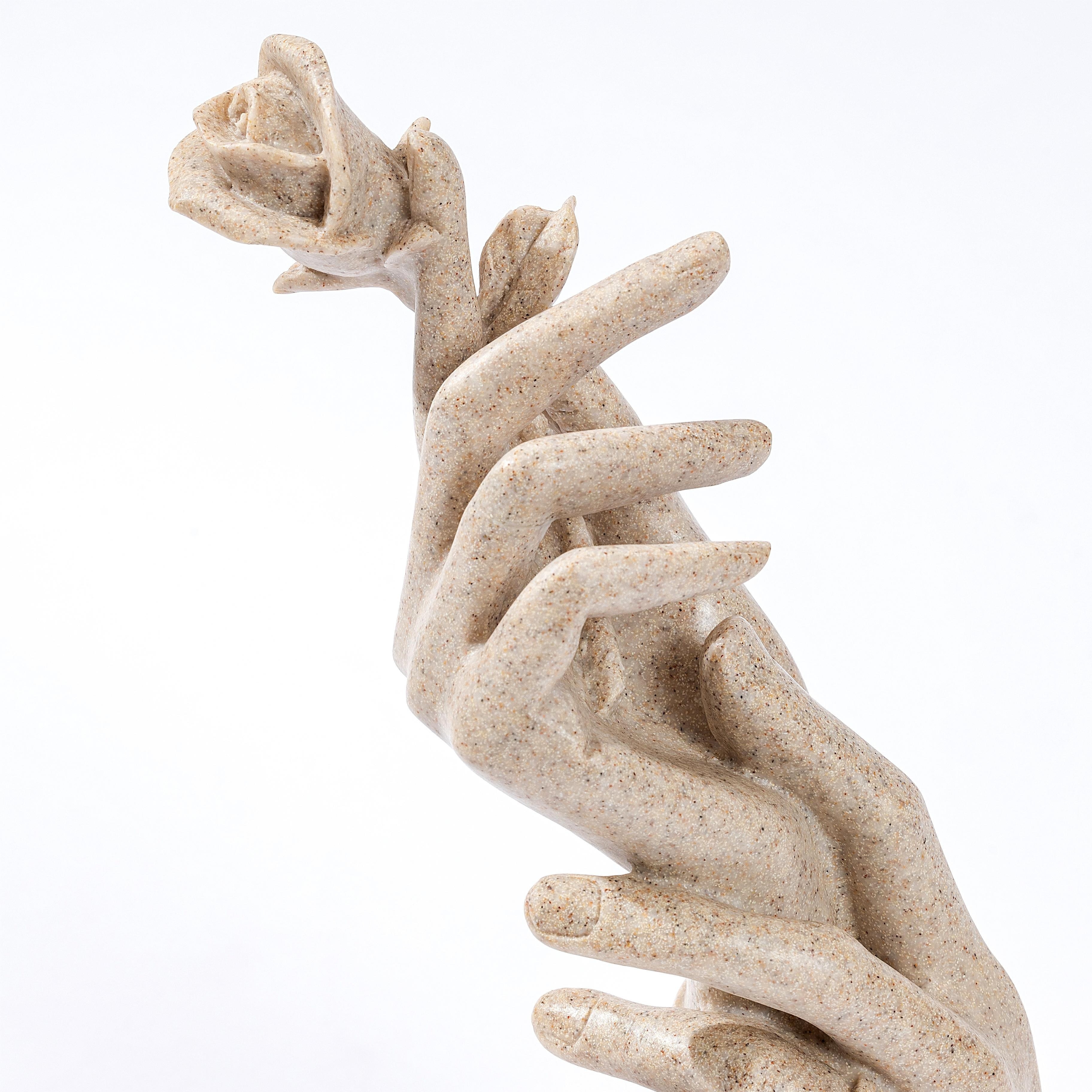 Heart Hands Sculpture - Romantic Hand Gesture Desk Statues Heart Figurine  Ornament - Resin Abstract Hand Love Gesture Statue Figurines For Wedding  Hom
