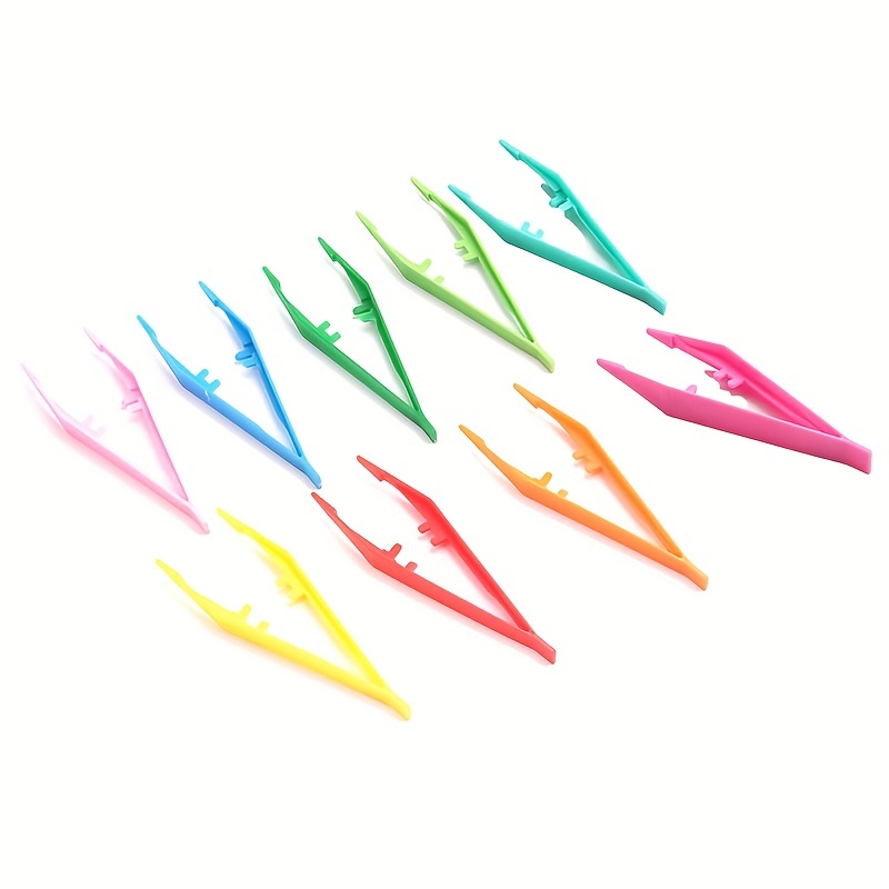 Plastic Tweezers Craft Pliers For Bead Project Handmade - Temu