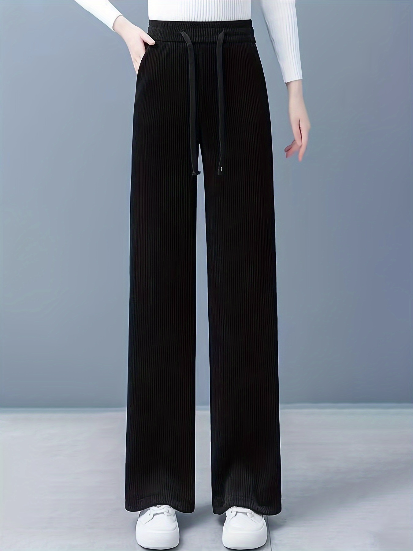 Pantalon d'hiver femme à la mode avec matériau velours jambes