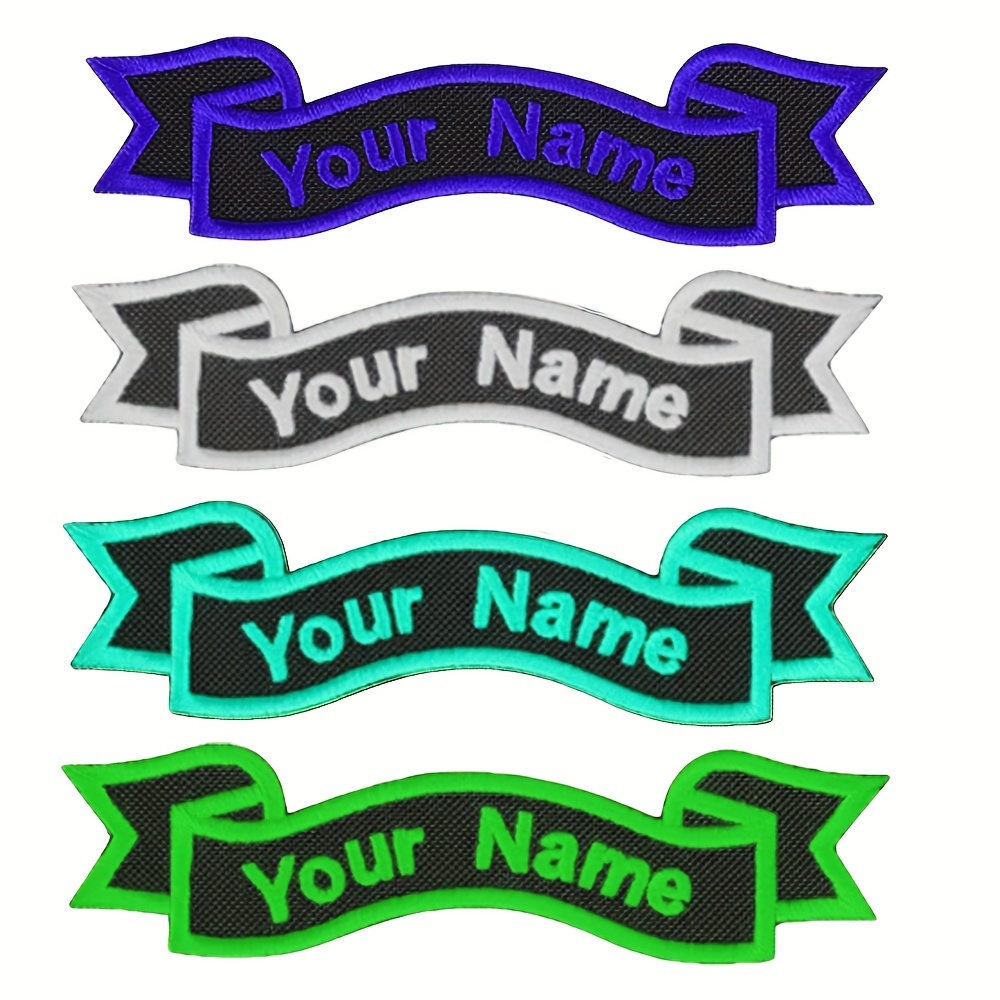 Customized Iron On Name Embroidered Patches For Vest Uniform - Temu