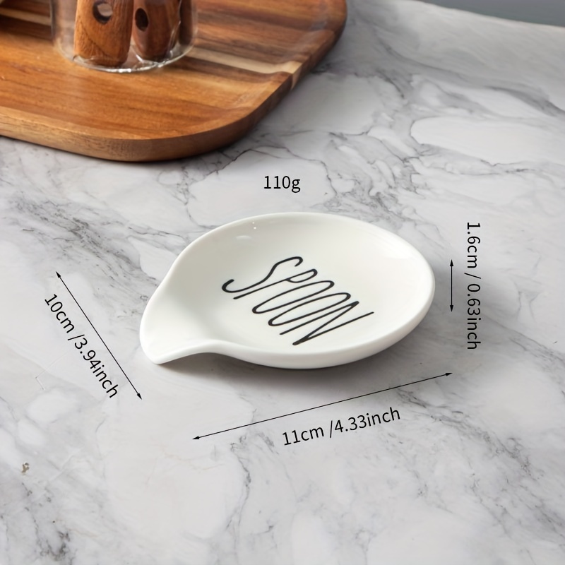  Ceramic Spoon Rest for Stove Top - Farmhouse Spoon