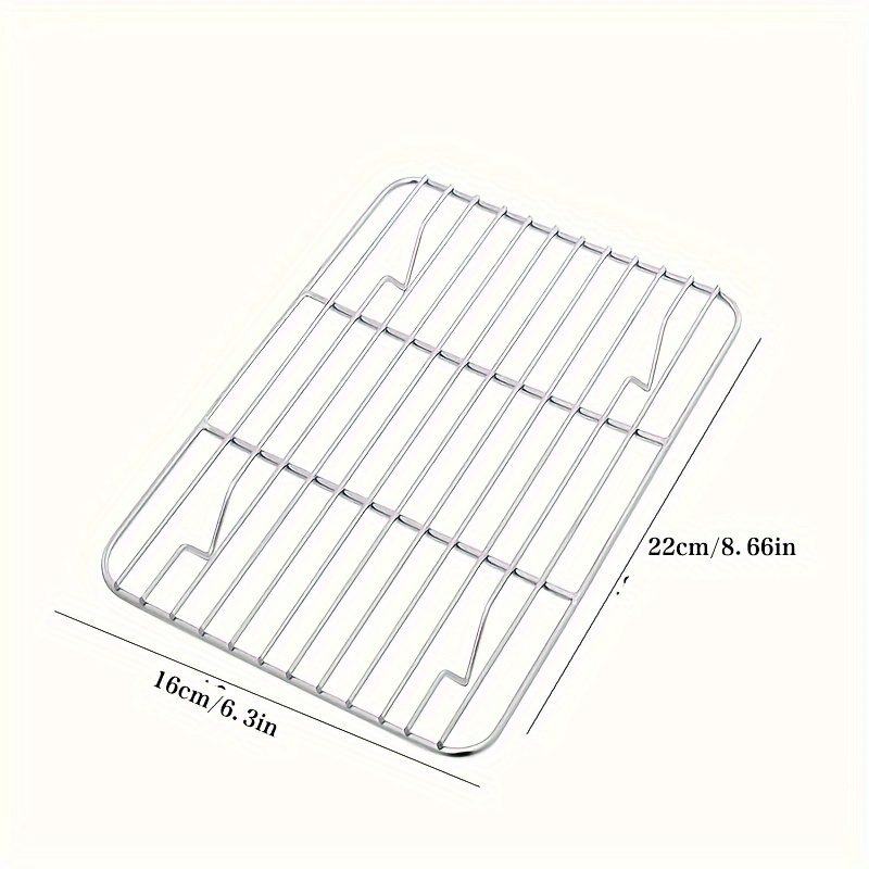 Checkered Chef Cooling Rack - Set of 2 Stainless Steel, Oven Safe Grid Wire  Racks for Cooking