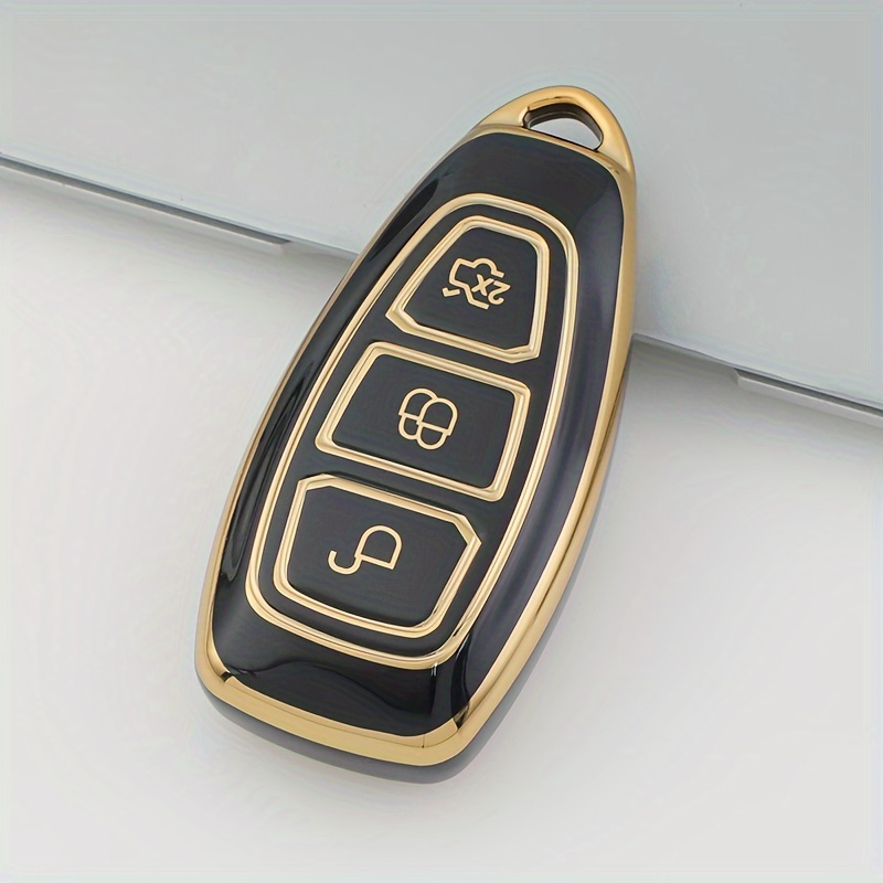 Neu Schlüssel Fernbedienung Schutz Hülle Cover für Ford Focus Mondeo Kuga  Braun