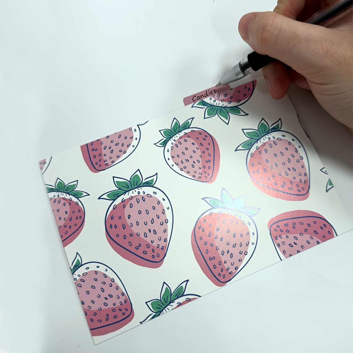 Index Card Dividers Fruit Pattern Blank Index Cards Guide - Temu