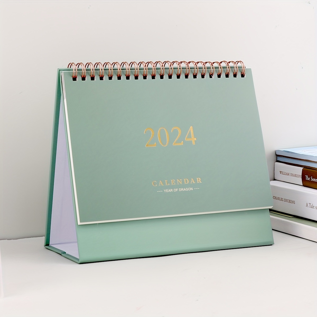 1pc 2024 Calendrier De Bureau Simple Et Généreux Bloc notes - Temu