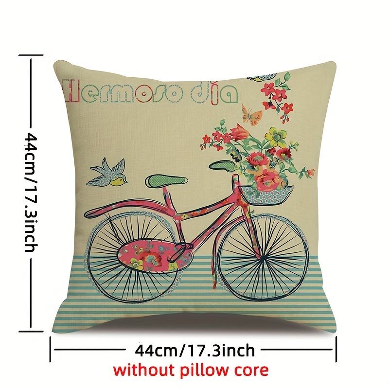 Bicycle discount pillow cover