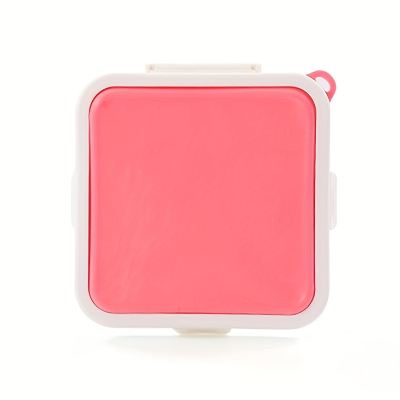 1pc Yellow Silicone Portable Sandwich Bread Storage Bento Box With Hang  Hole