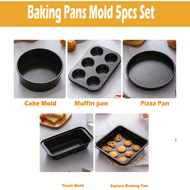 5pcs Non Stick Baking Pan Set Baking Pan Set With Non Stick - Temu