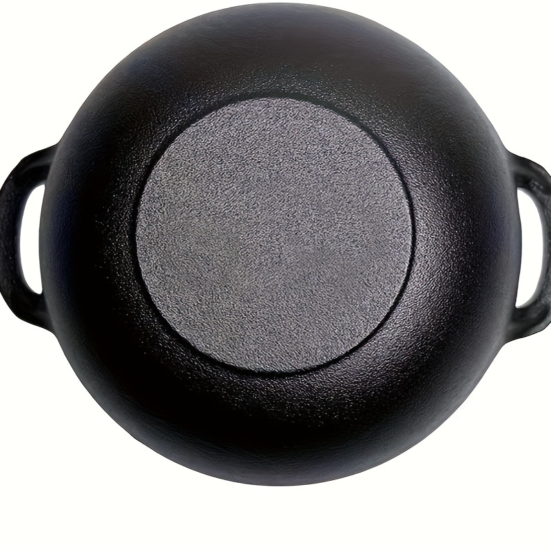 Olla de hierro fundido Sin Recubrimiento y antiadherente, cazuela wok, olla  de cocina, sartén de hierro fundido, utensilios de cocina, sartén wok -  AliExpress