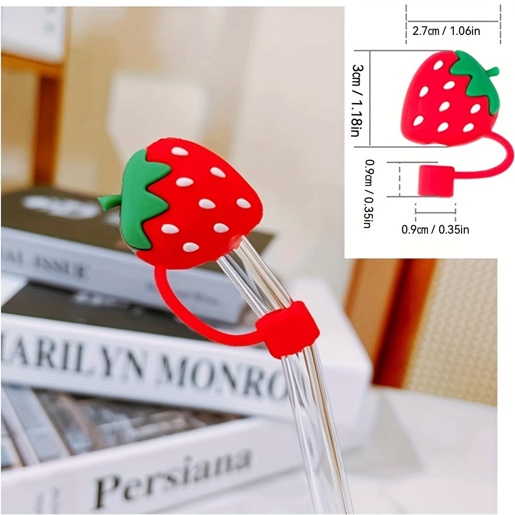 Christmas Series Silicone Straw , Reusable Dustproof Cute Straw Plugs,  Suitable For Straws, Water Cup Accessories, Christmas Gift - Temu