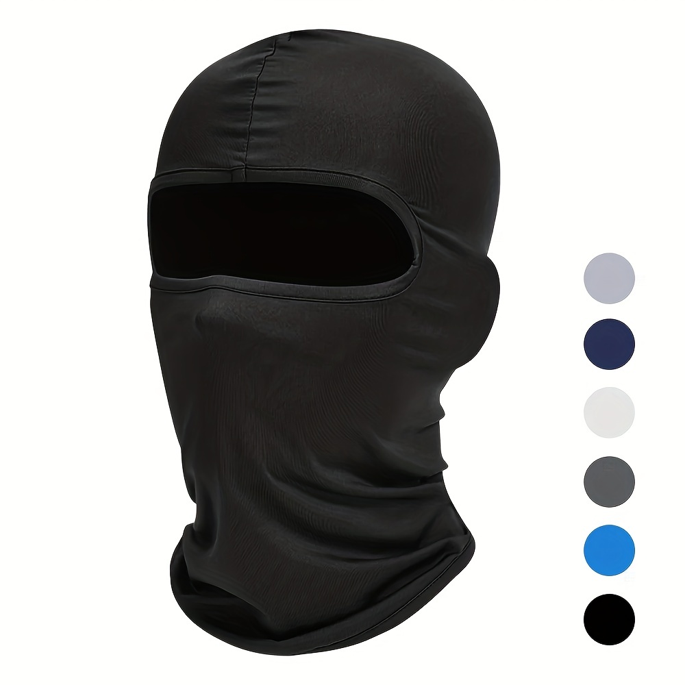 Cagoule intégrale unisexe avec masque facial à 3 trous, bonnet en tricot,  cagoule, casque de moto, ski, cyclisme, automne, hiver