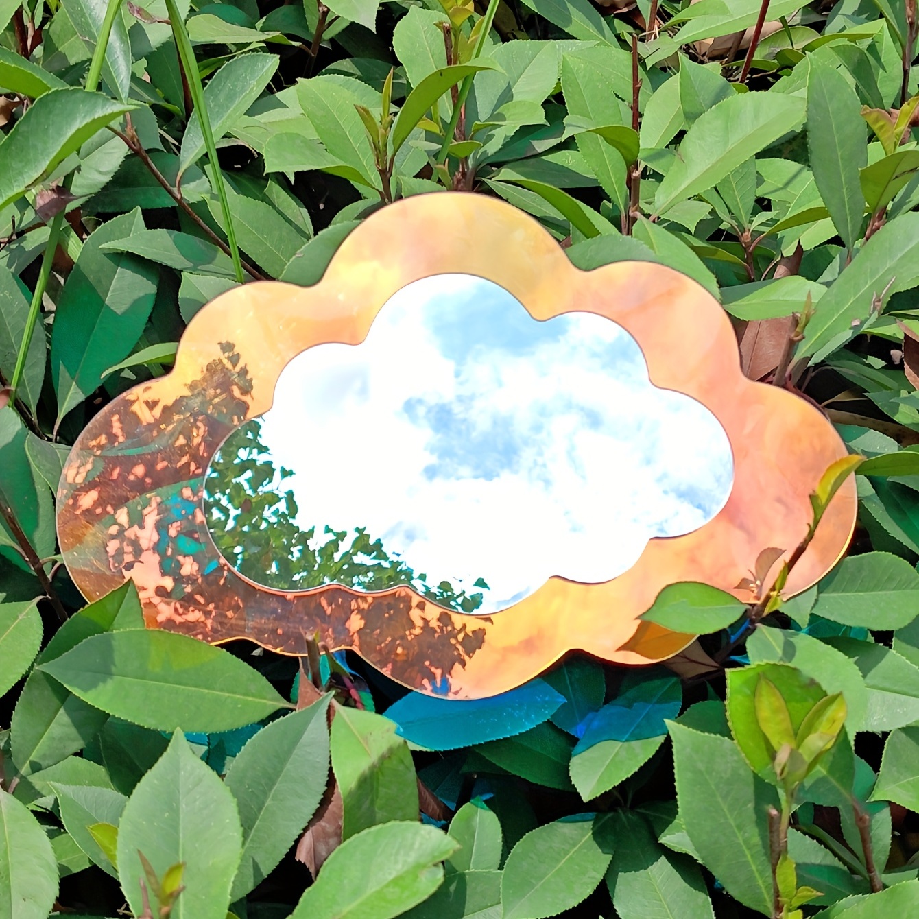 1pc Acrylic Mirror Kids Mirror Decoration Self Adhesive Cloud