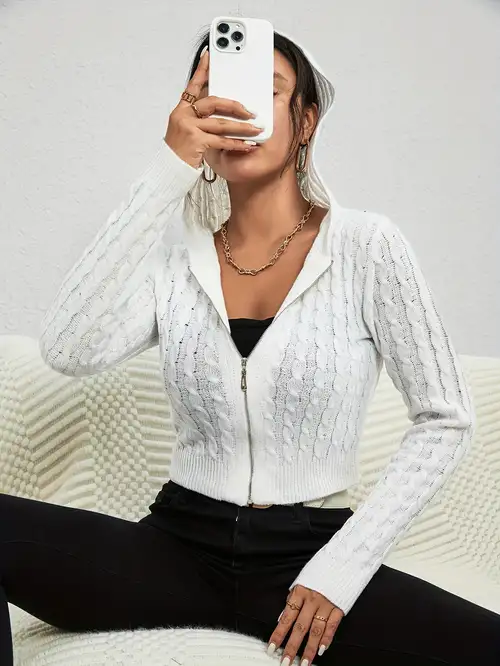 Sweater Jacket Women - Temu