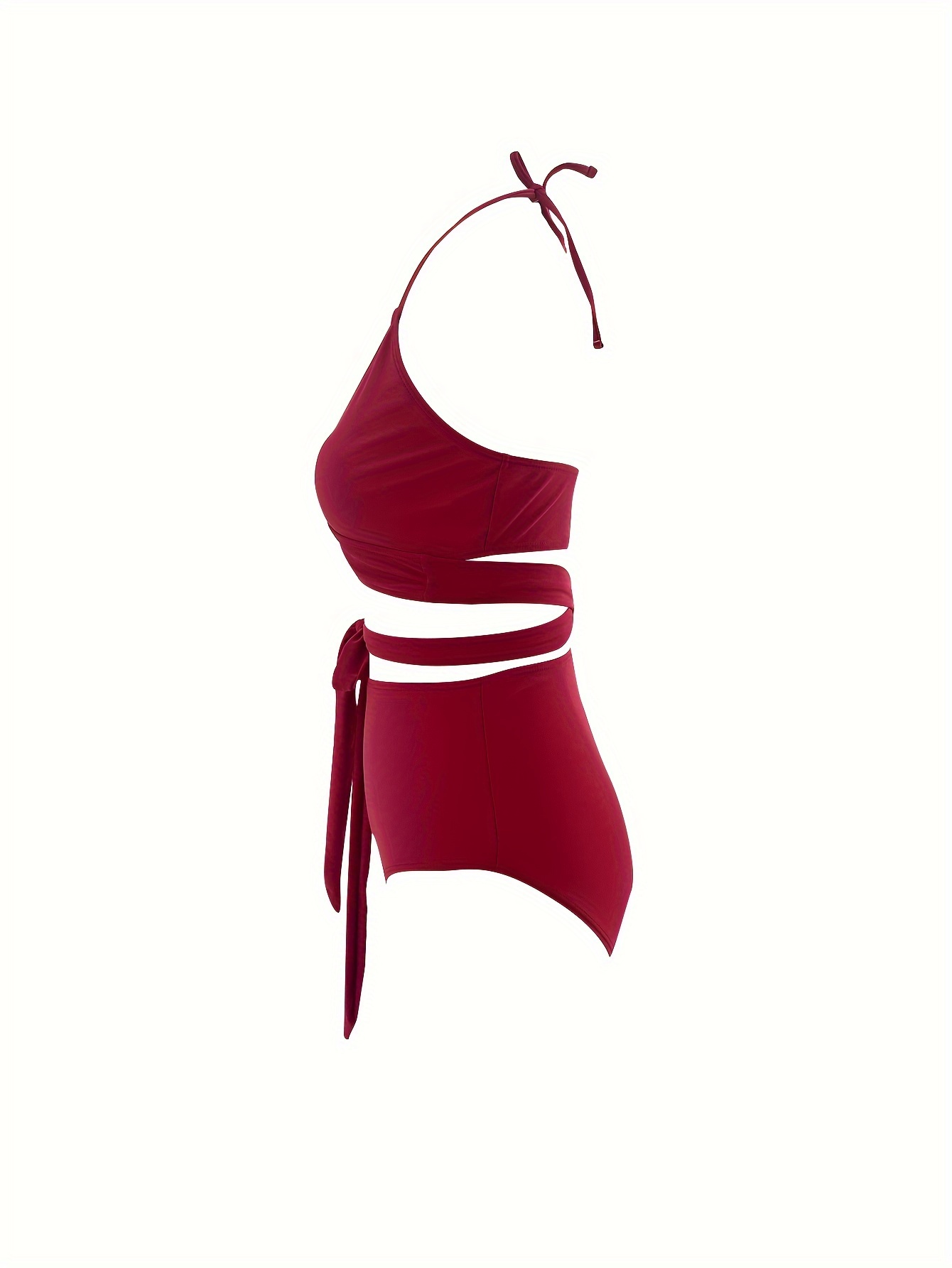 Criss Cross Back Vest Burgundy