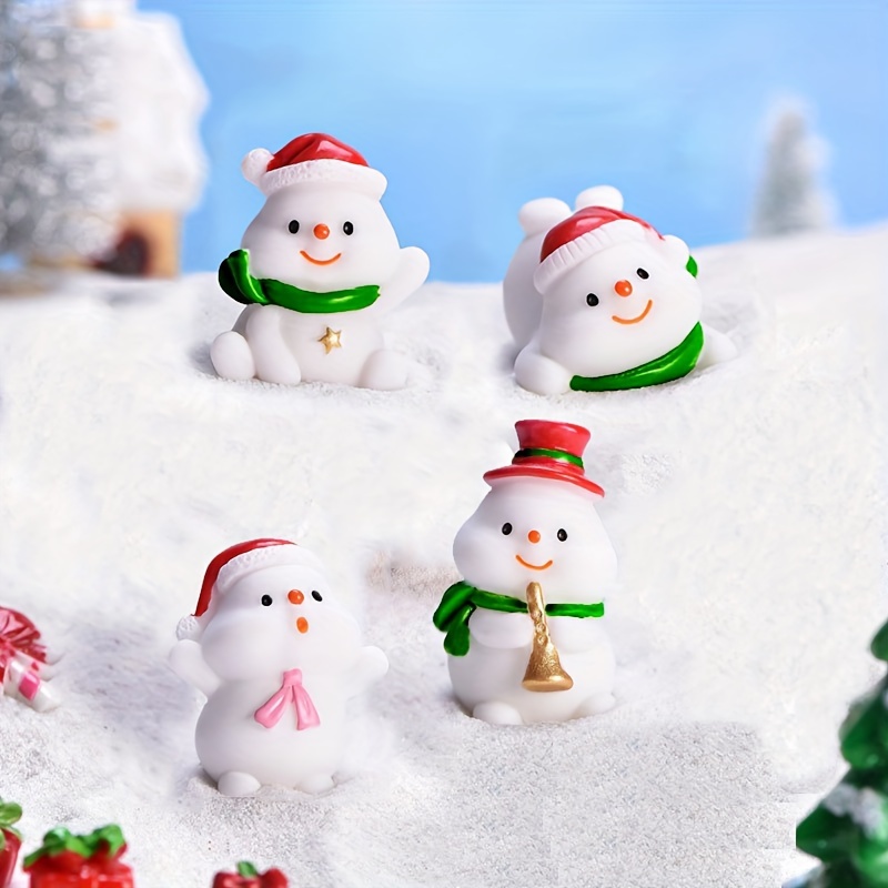 Miniature Snowman, Dollhouse Front Porch Mini, Decoration