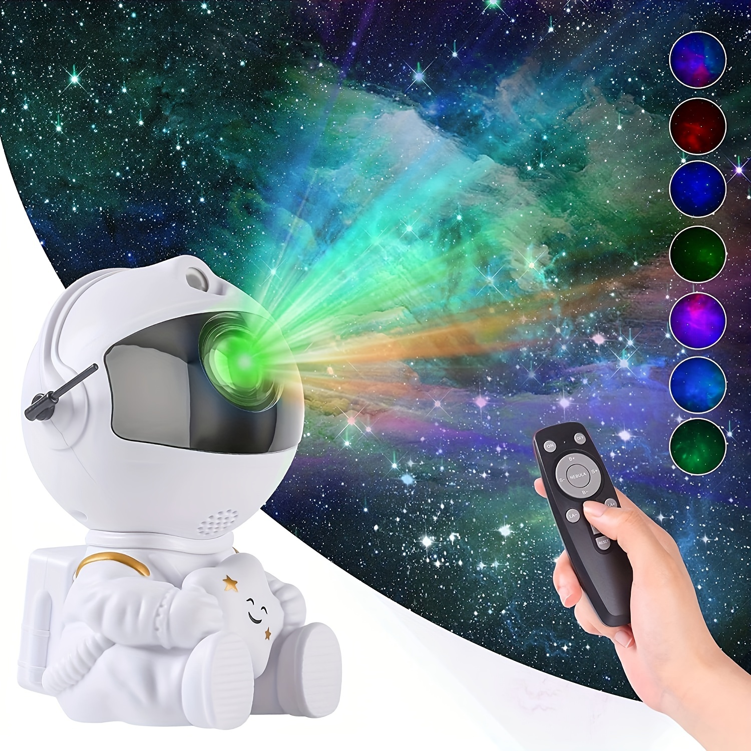 Lámpara De Proyector Estrella Astronaut USB Galaxy Starry Sky