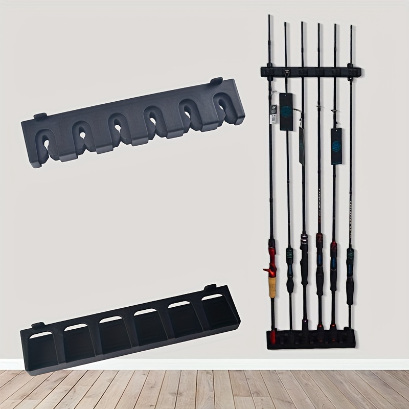 Vertical Fishing Rod Display Rack - Wall Mounted Tackle Storage for Home or  Garage - Organize and Protect Your Fishing Gear