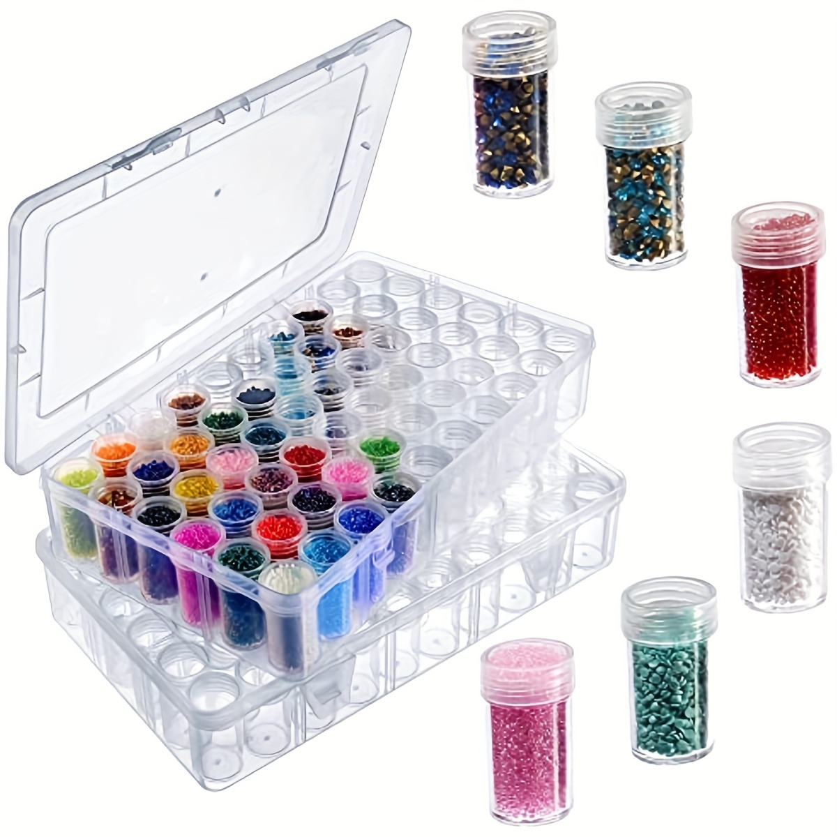 Portable Bead Organizer Storage Case Diy Diamond Painting - Temu
