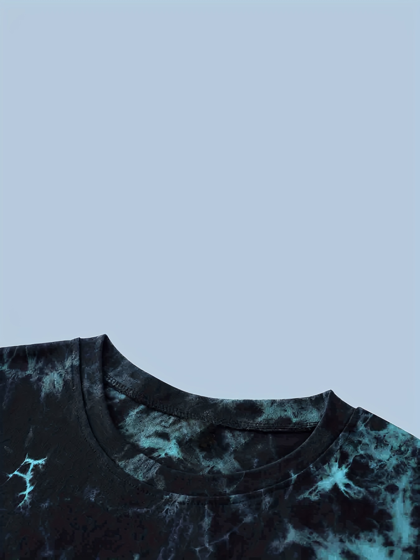 Black and Blue Tie Dye Shirt